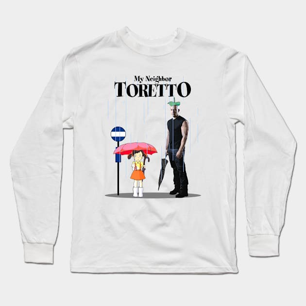 My Neighbor Toretto Dominic Parody Fan Art Long Sleeve T-Shirt by kaitokid